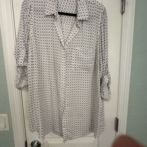 Velvet Heart Black and White Patterned Shirt
